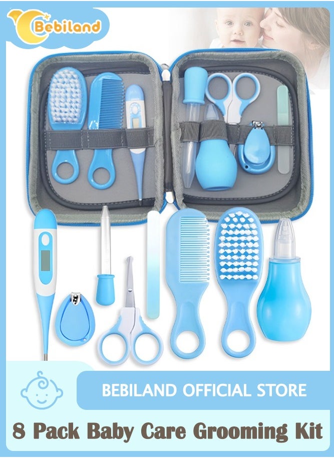 8-Piece Portable Baby Care Grooming and Healthcare Kit with Premium-Quality Materials, Multifunction Nursery Care Kit, Suitable for Outgoing and Traveling, Blue - pzsku/Z794CD4E38FD4198E4726Z/45/_/1735208319/26e39b84-a6d3-42bf-9e3d-0fd26e4db988