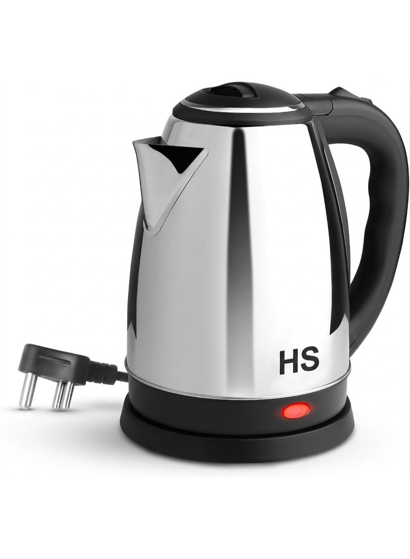 HS Electro 2.0 Stainless Steel Electric Kettle, 1 Piece, 2 Litres,| Power Indicator | 1500 Watts | Auto Cut-off | Detachable 360 Degree Connector | Boiler for Water| Color May Vary - Image 1