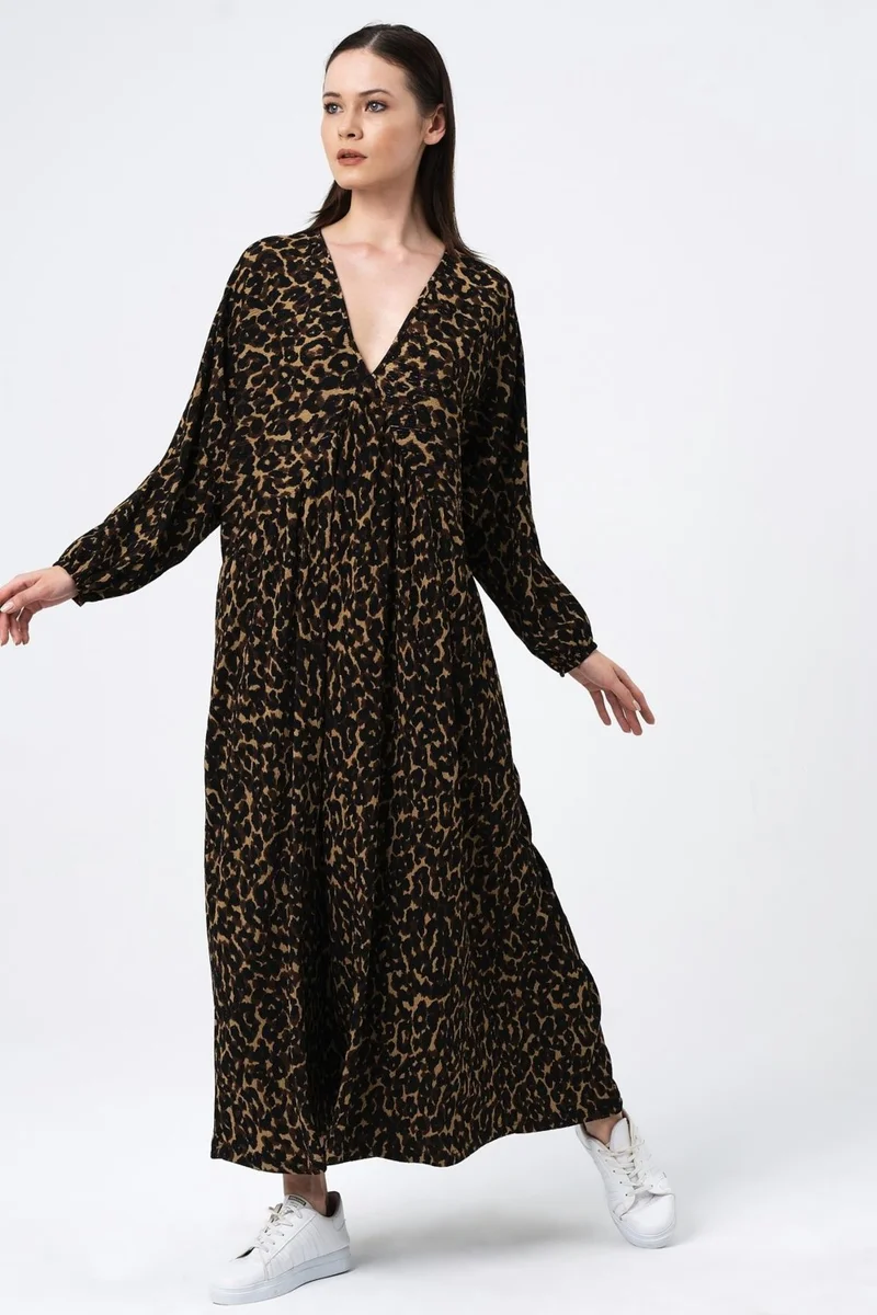 Alexander Gardi Animal Print Dress