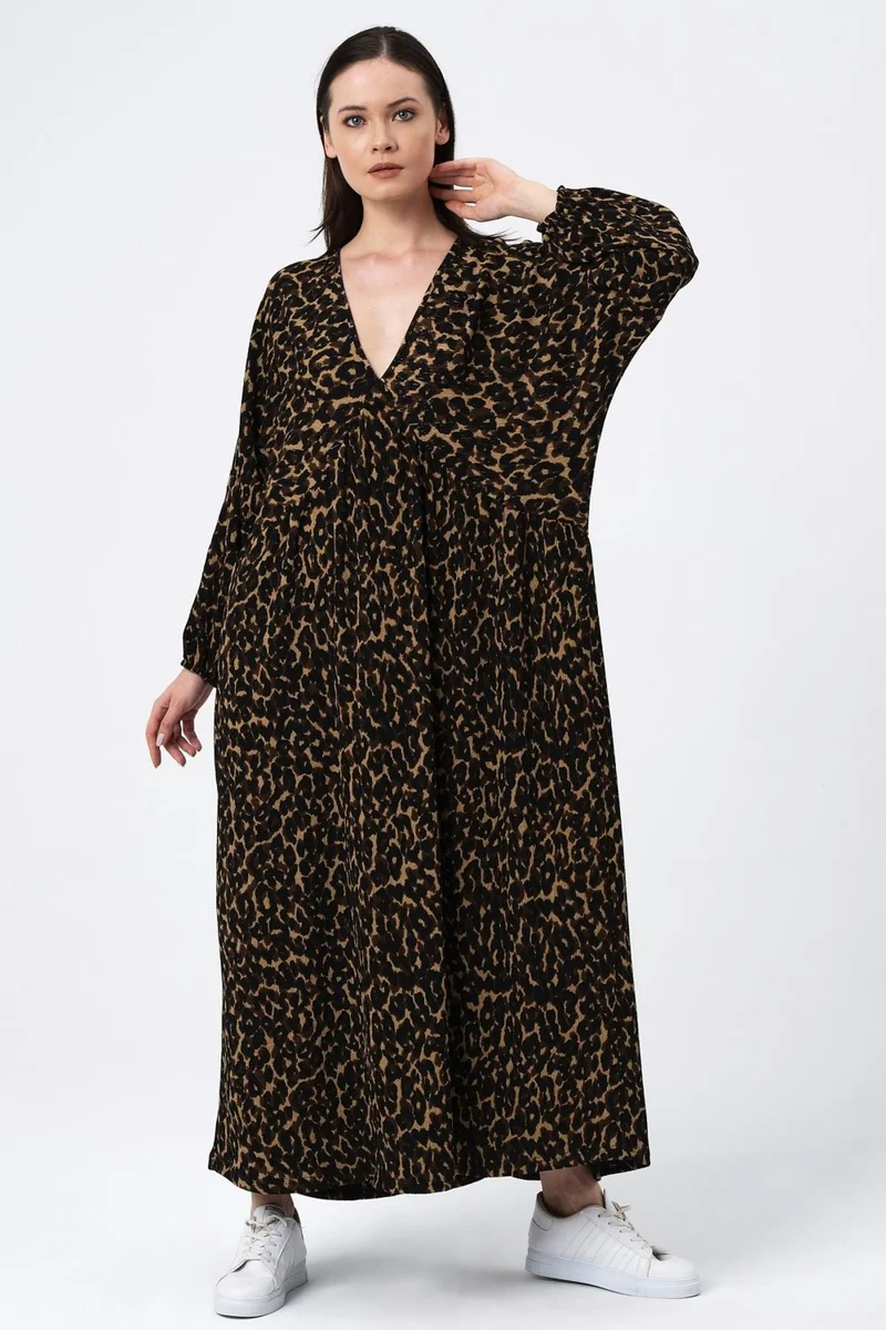 Alexander Gardi Animal Print Dress
