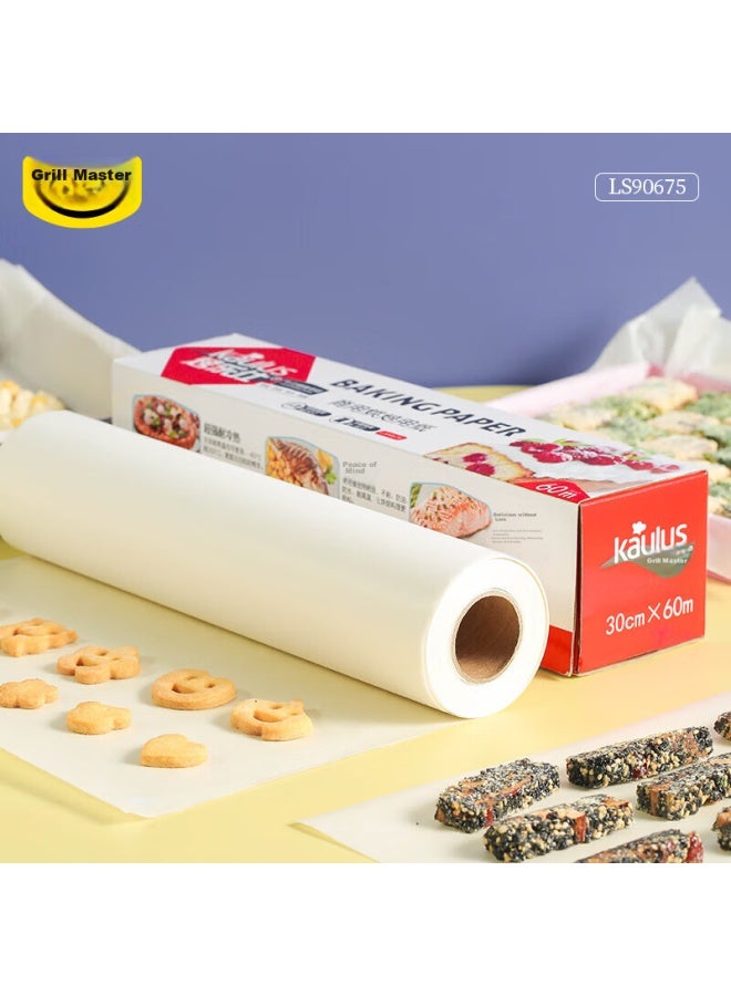kaulus Kaoleshi Silicone Paper, 60 Meters * 30cm, Mooncake Baking Tray, Air Fryer Paper, Barbecue Cake Baking Paper - Image 1