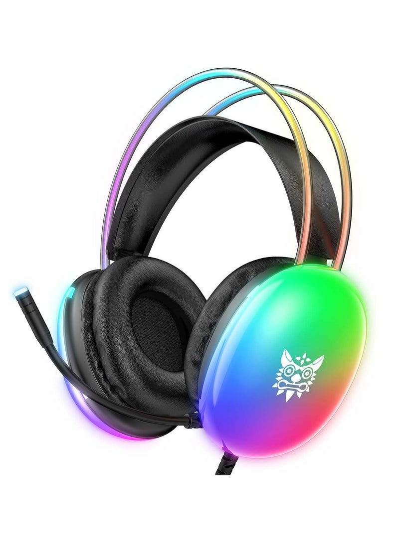 onikuma X25 Gaming Headset,Wired Over-Ear Gaming Headphones with Mic for PS4/PS5/XOne/XSeries/NSwitch/PC  - Image 1