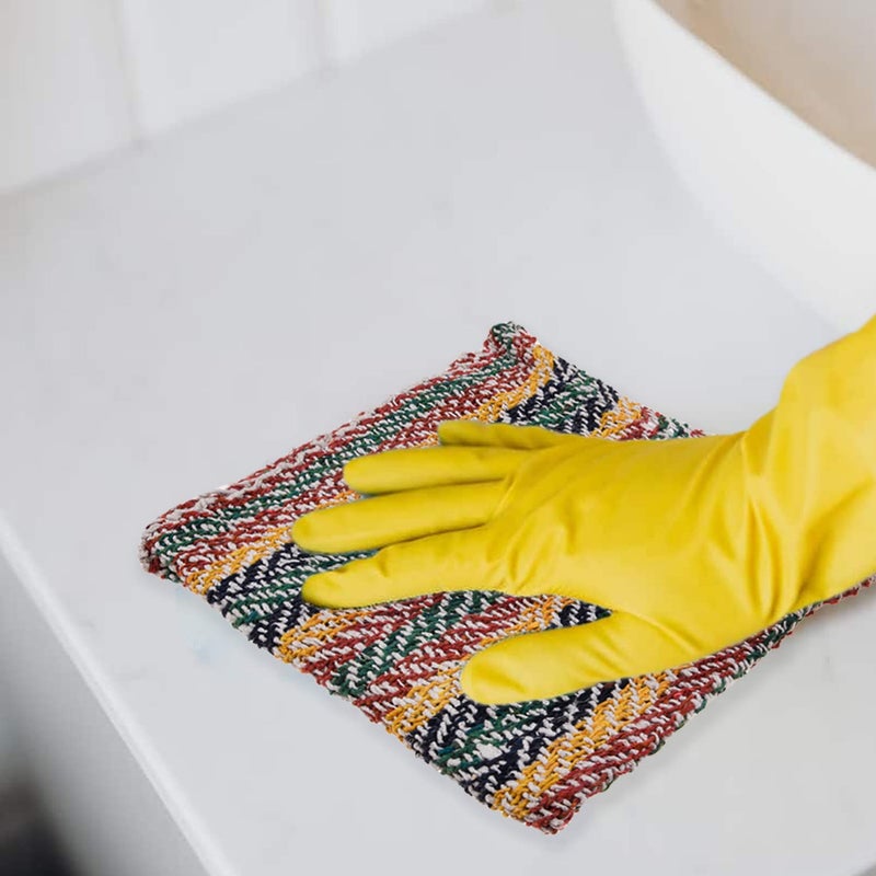 Kuber Industries Floor Cleaning Pocha Multi Lining Duster Cloth Cotton Reusable Sweeping Cloth for Home Kitchen 22x22 Inch Pack of 3 Multicolor - Image 4