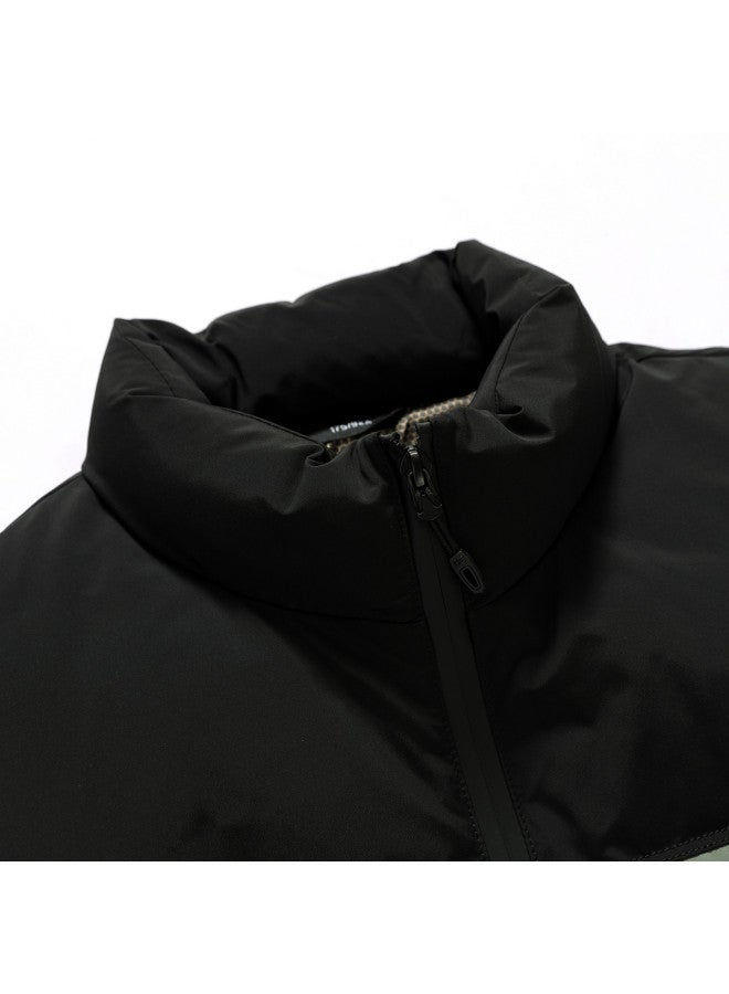 YaYa Sleeveless Vest Jacket Versatile Slim Fit Winter Warm Stand Collar Duck Down Padded Vest - Image 5