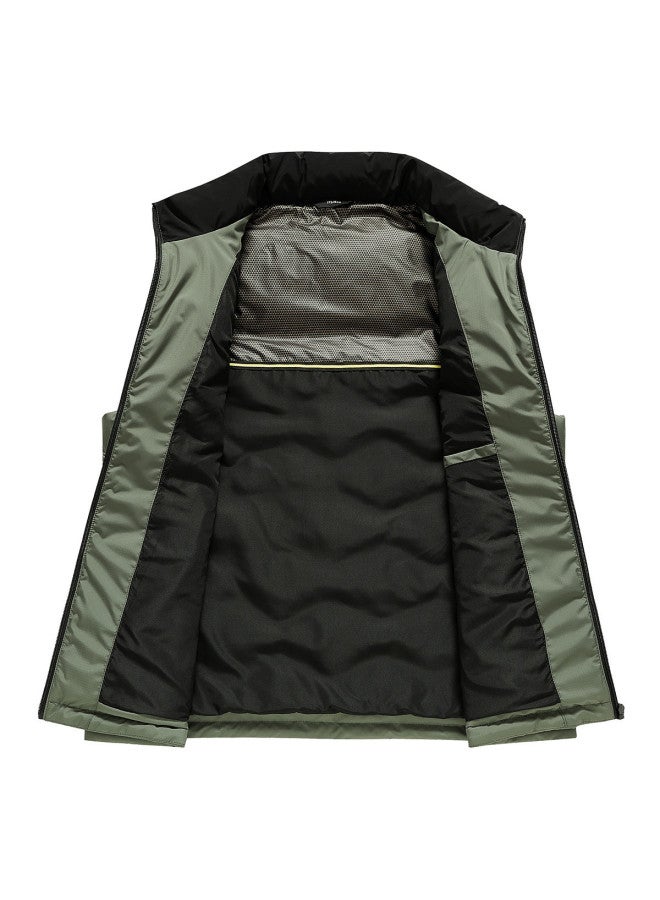 YaYa Sleeveless Vest Jacket Versatile Slim Fit Winter Warm Stand Collar Duck Down Padded Vest - Image 4