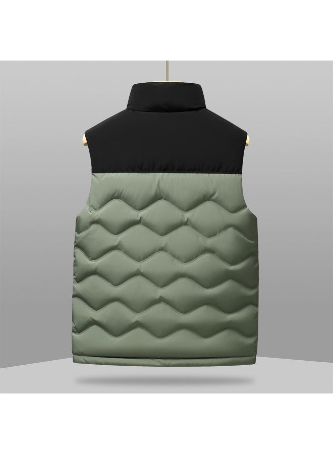 YaYa Sleeveless Vest Jacket Versatile Slim Fit Winter Warm Stand Collar Duck Down Padded Vest - Image 3