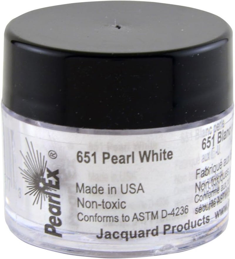 Jacquard Pearl Ex 3g Pearl White Mica Pigment for Arts and Crafts