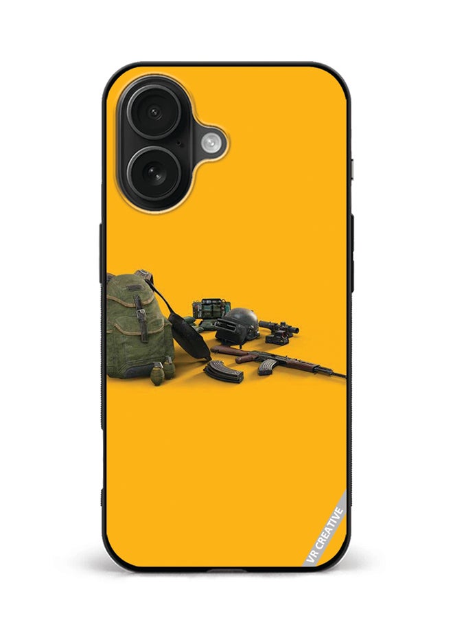 VR CREATIVE Protective Case Cover For Apple iPhone 16 Plus Pubg Weapons Design Multicolour