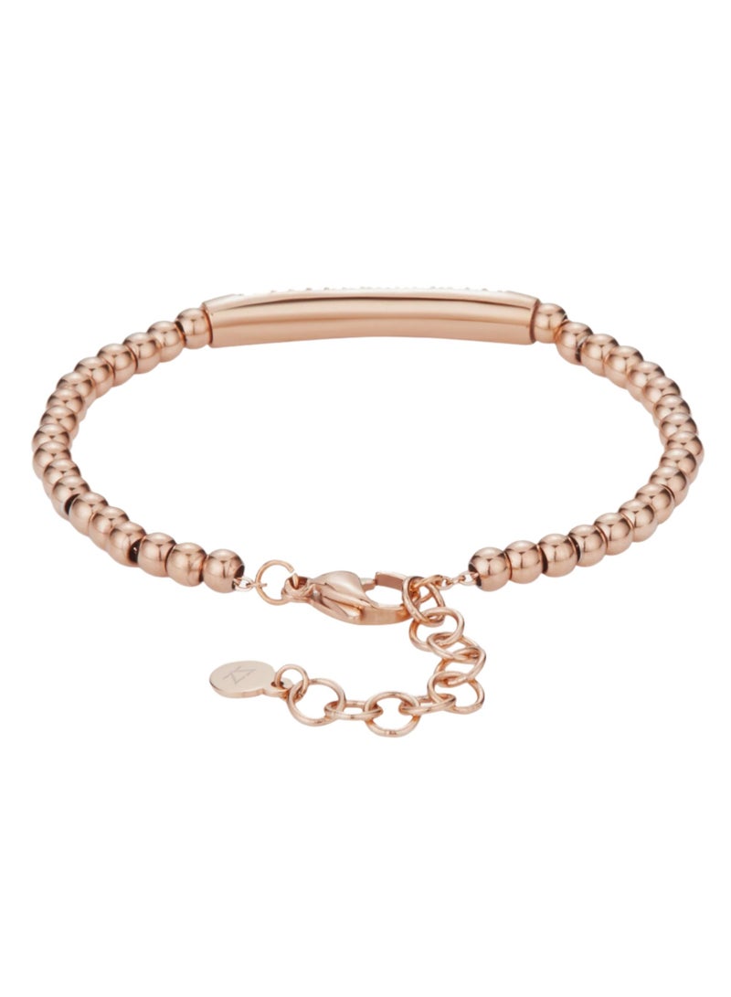 زنك سوار نسائي من زينك من الفولاذ المقاوم للصدأ باللون الوردي الذهبي | ZFBR003RG - Image 2