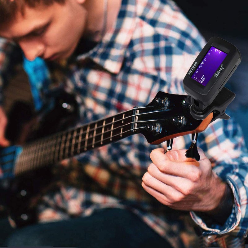 Juarez JRT200 Digital LCD Guitar Bass Violin Ukulele Clip On Tuner - Image 4