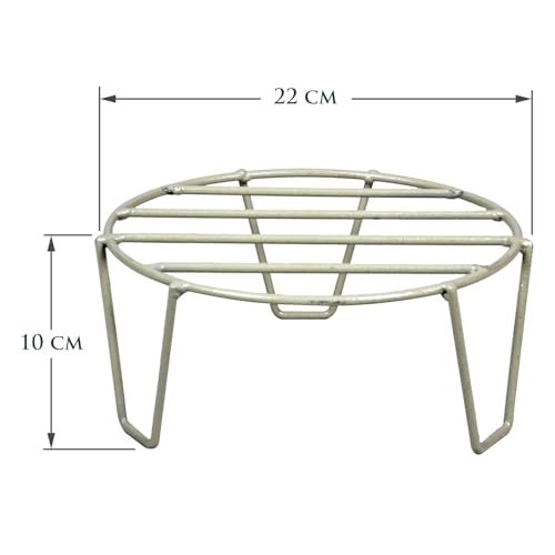D&V ENGINEERING - Creative in innovation D&V Engineering Iron Plant Stand for Balcony and Garden | Indoor or Outdoor Flower Pot Stand for Living Room | Planter Stand for Balcony | 50kg Weight Capacity | Pack of 4, Grey - Image 5