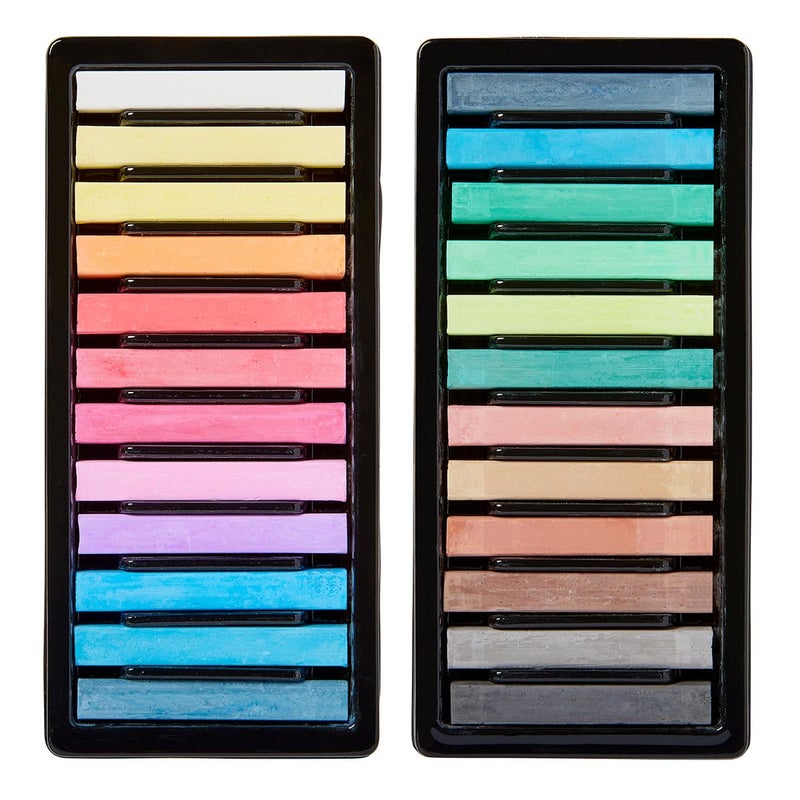 KINGART 24-Piece Chalk Pastels Set - Vibrant Colors, Acid-Free and Non-Toxic, Ideal for Drawing, Blending, and Shading, Perfect for Artists, Students, Beginners and Creative Projects - Image 4