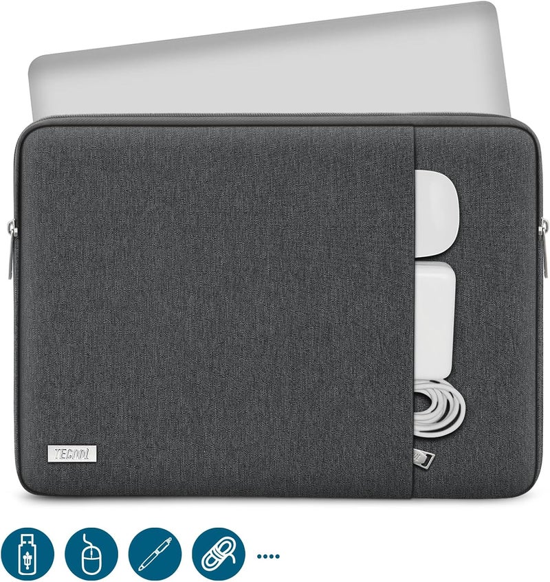 تيكول حقيبة كمبيوتر محمول لأجهزة Surface Pro 11/10/9/8/7/6/5/4 مقاس 12.3-13 بوصة، MacBook Air 13 13.6 M5 M4 M3 M2 M1 / Neo 13 بوصة 2026-2022، MacBook Pro 13 M2 M1 2022-2016، غطاء واقٍ مقاوم للماء - Image 2