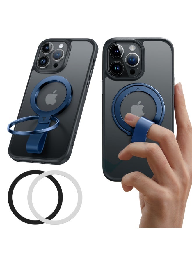 حامل هاتف مغناطيسي قابل للتعديل 2024، متوافق مع حلقات PopSockets MagSafe القابلة للإزالة، لجهاز iPhone 15، 14، 13، 12 11 Pro/Max/Plus/Mini، Samsung Galaxy، Google (أزرق) - Image 3