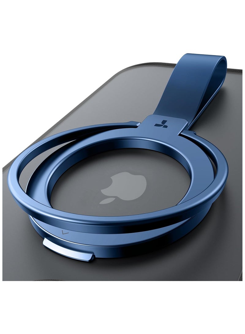 حامل هاتف مغناطيسي قابل للتعديل 2024، متوافق مع حلقات PopSockets MagSafe القابلة للإزالة، لجهاز iPhone 15، 14، 13، 12 11 Pro/Max/Plus/Mini، Samsung Galaxy، Google (أزرق) - Image 1