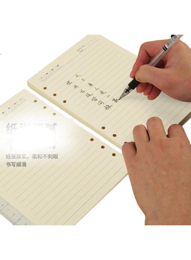 Tango A5 Loose-Leaf Refill Paper With Ruled Lines, Thickened 100G, Suitable For 6-Ring Loose-Leaf Notebooks, For Exam Preparation, Error Correction, Homework, Daily Notes, Meeting Minutes, Removable And Universal Replacement Pages, 78 Sheets - Image 3