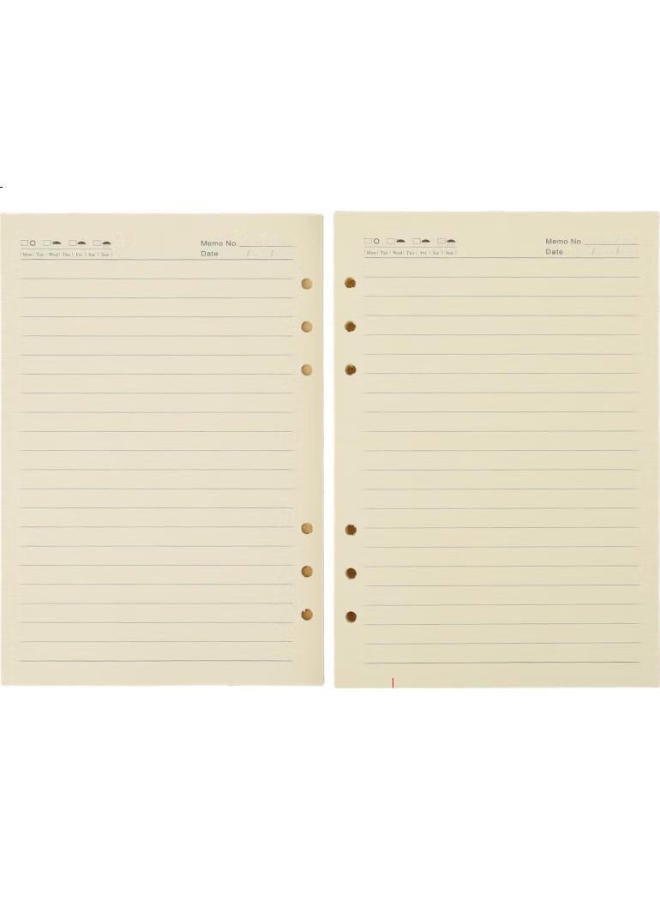 Tango A5 Loose-Leaf Refill Paper With Ruled Lines, Thickened 100G, Suitable For 6-Ring Loose-Leaf Notebooks, For Exam Preparation, Error Correction, Homework, Daily Notes, Meeting Minutes, Removable And Universal Replacement Pages, 78 Sheets - Image 1