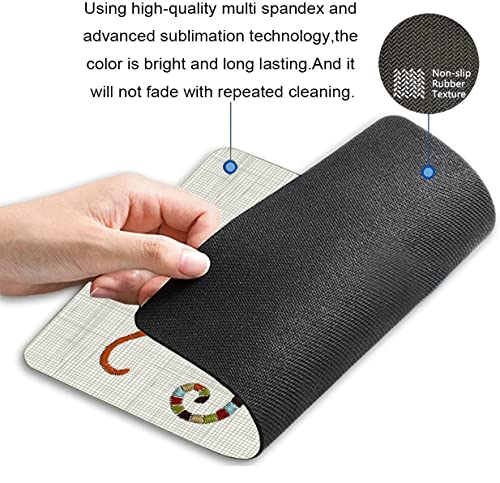 Solekla Cute Animal Cat Mouse pad Knitted Design Kitten Family Mouse Pad, Gaming Mouse Mat with Custom Design, Non-Slip Rubber Base Mousepad, Office Mouse Pads,Desktop Mouse mat 7.9 x 9.5 Inch - Image 2