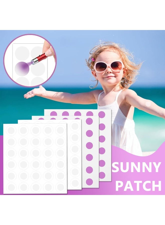 UV Detection Adhesive Stickers, 24 Stickers, Sun Blocking Detection Patch, Reapply Sunscreen Sticker, Sunscreen Reminder, UV Protection, Stick on Clothes or Body - Image 1
