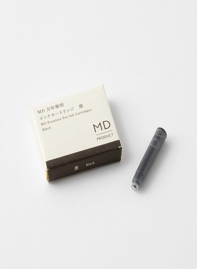 Midori 38080006 Fountain Pen, Cartridge for MD Fountain Pen, Black - Image 2