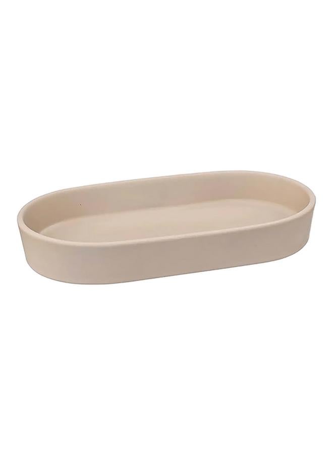 Five Simply Smart Sturdy High Quality Ceramics Soap Dish Beige 174881O - Image 1