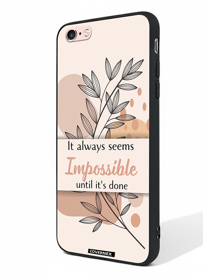 Covernex Apple iPhone 6 Protective Case Cover Printed Featuring Impossible Until It is Done - Image 1