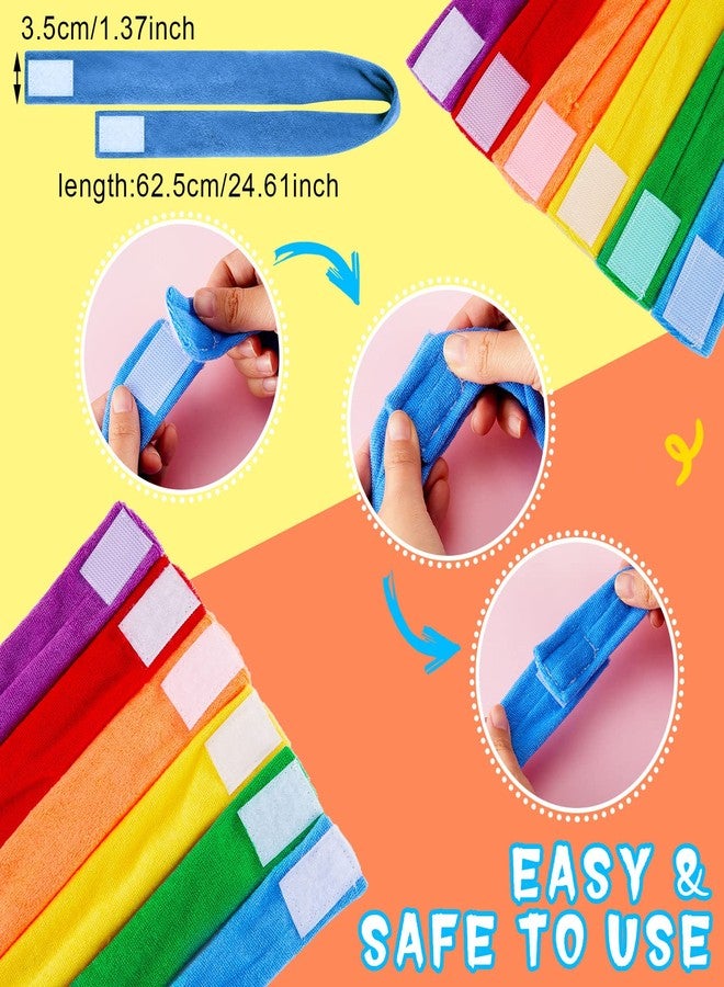 Henoyso 12 Pack Sensory Chew Necklaces Kids Soft Terry Cloth Oral Motor Teething Toys for Boys Girls, Reusable Chewy Jewelry for Focusing & Calming(Solid Style,Vivid Color) - Image 3