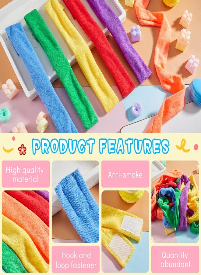 Henoyso 12 Pack Sensory Chew Necklaces Kids Soft Terry Cloth Oral Motor Teething Toys for Boys Girls, Reusable Chewy Jewelry for Focusing & Calming(Solid Style,Vivid Color) - Image 4