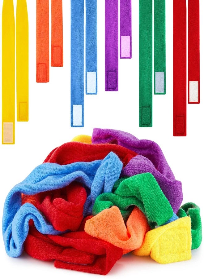 Henoyso 12 Pack Sensory Chew Necklaces Kids Soft Terry Cloth Oral Motor Teething Toys for Boys Girls, Reusable Chewy Jewelry for Focusing & Calming(Solid Style,Vivid Color) - Image 1
