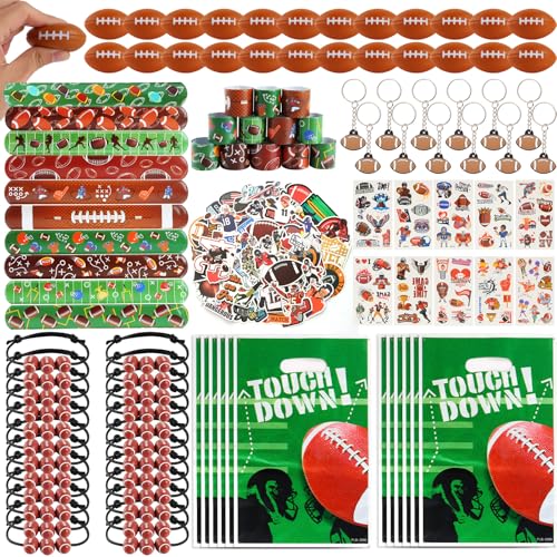Kolewo4ever 294 Pieces Football Party Supplies Football Themed Birthday Gift Goodie Bags for Sports Party Supplies - Image 1