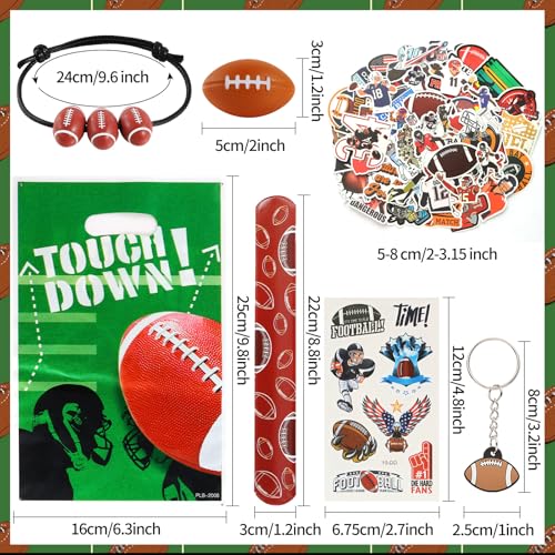 Kolewo4ever 294 Pieces Football Party Supplies Football Themed Birthday Gift Goodie Bags for Sports Party Supplies - Image 5