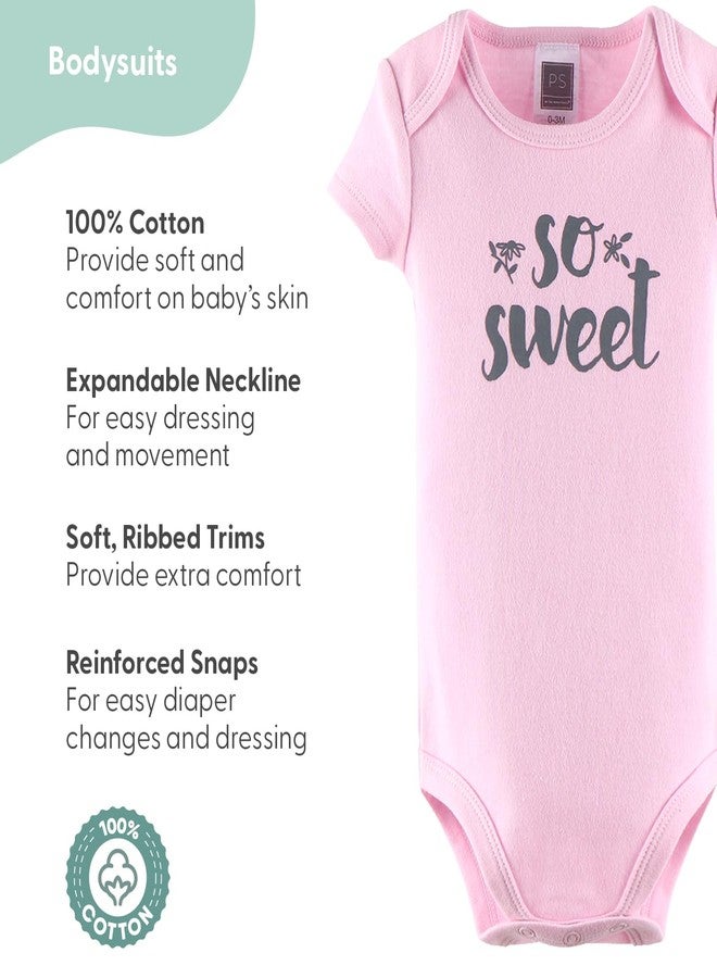 The Peanut Shell The Peanutshell Baby Layette Gift Set for Girls - 23 Piece New Born Girl Gift Set, Baby Clothes & Newborn Essentials Must Haves - Newborn Clothes 0-3 Months - Floral - Image 2