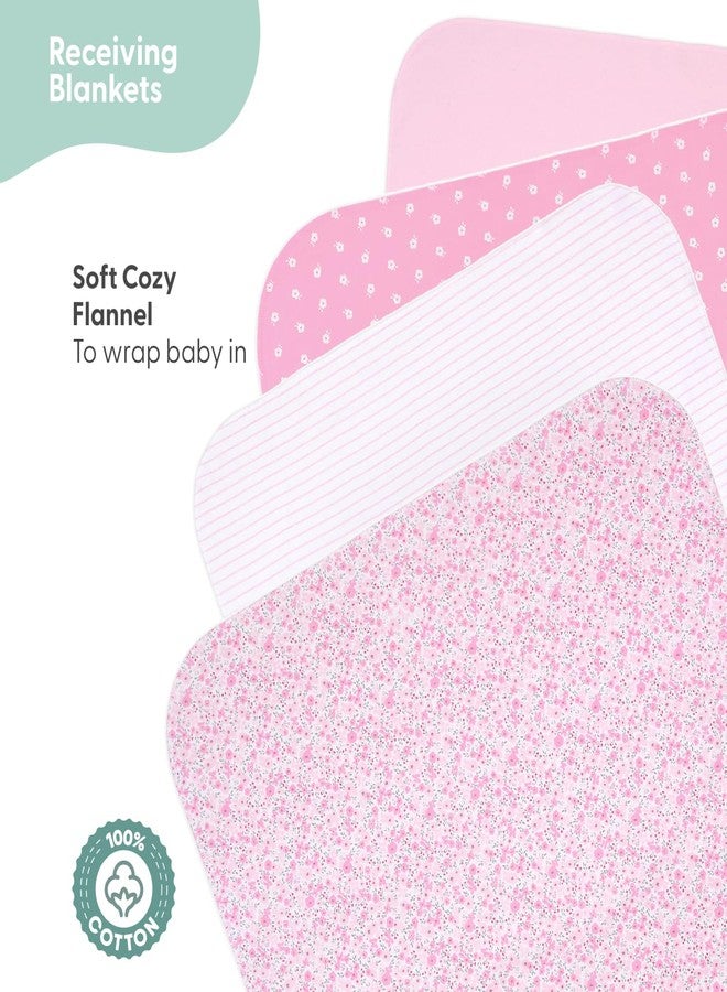 The Peanut Shell The Peanutshell Baby Layette Gift Set for Girls - 23 Piece New Born Girl Gift Set, Baby Clothes & Newborn Essentials Must Haves - Newborn Clothes 0-3 Months - Floral - Image 5