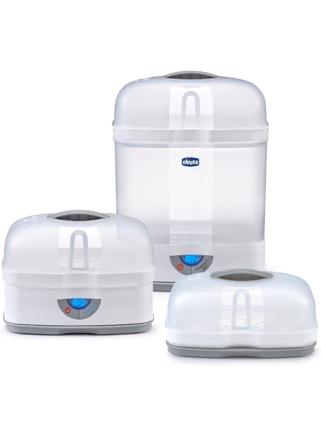 Chicco 3-in-1 Modular Baby Bottle, Pacifier, Pump Parts, etc. Sterilizer - Grey - Image 1