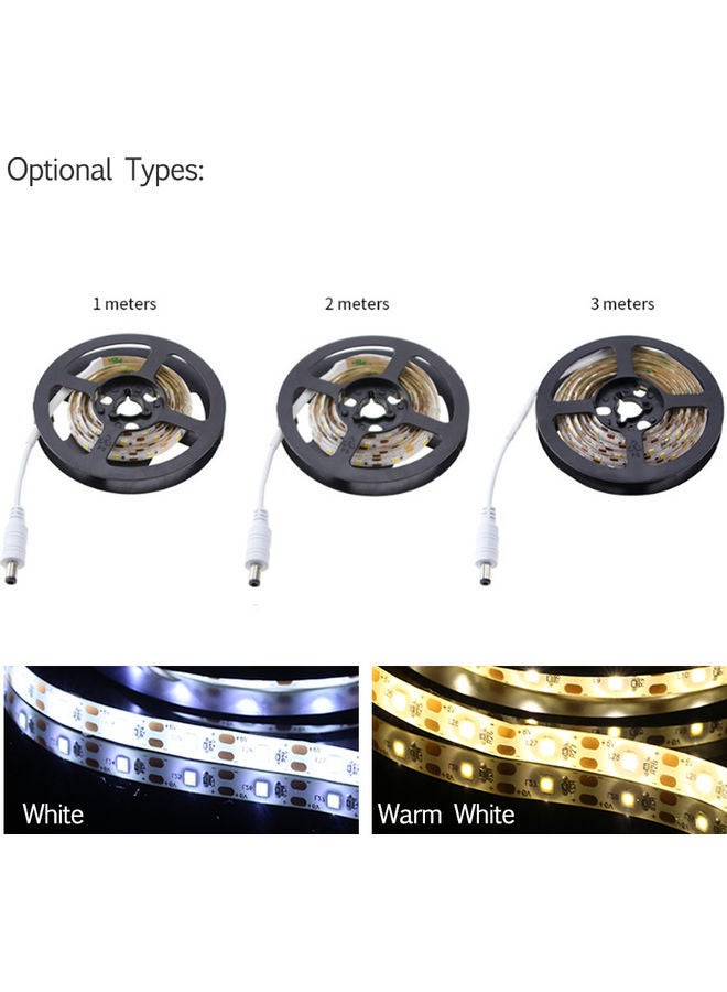 NIBEMINENT DC5-6V 2.3W 3 Meters 180 LED Strip Light Cabinet Lamp AAA Warm white 18.00 x 2.00 16.00centimeter - Image 5