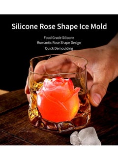 Generic ice tray 9 cavity Silicone Rose Ice Cube Mold, Ice Ball Maker with Lid, Ice Cube Container for Cooling  Juice, chocolate, jelly, ice cream  - Image 5