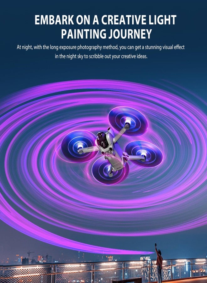 STARTRC Air 3S Propellers, LED Propellers for DJI Air 3S/Air 3 Quick-Release Low Noise Propeller with Rechargeable LED Night Flying Blades for DJI Air 3 Series Accessories(4PCS) - Image 4