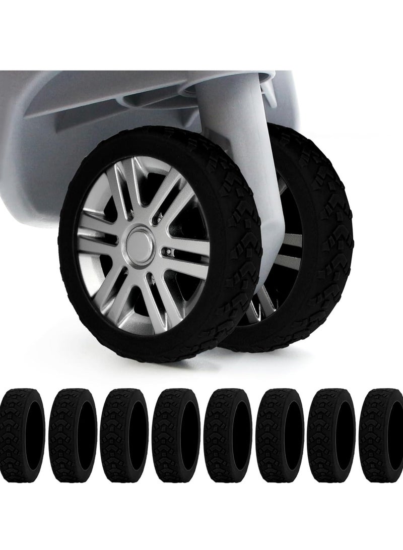 Barakah Luggage Wheel Covers 8PCS Protector Silicone Suitcase for Most 8-Spinner Wheels Carry-On Shock-proof - Image 1