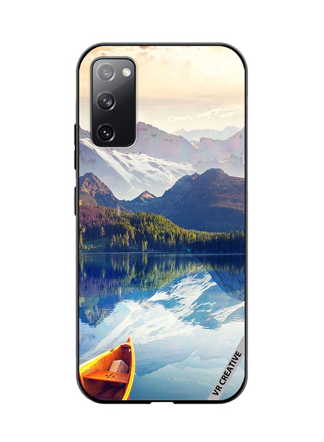 VR CREATIVE Protective Case Cover For Samsung Galaxy S20 FE 5G Boat In River Scenery Design Multicolour - Image 1