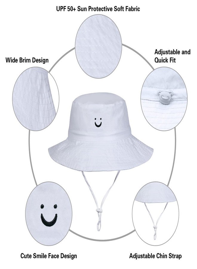 MaxNova Baby Sun Hat 0-6 Months,White - Image 4