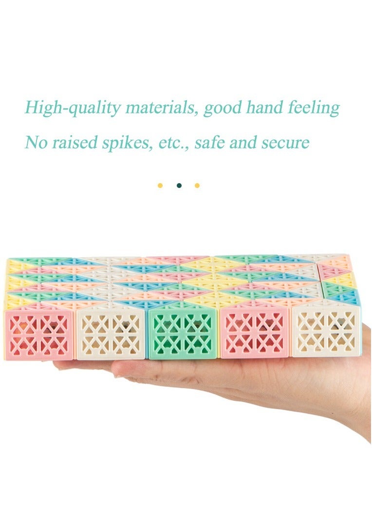 Snake Cube Fidget Puzzle Toy Brain Teaser Game Toy for Kids Teens Rubik's Cube Ruler 72 Segments - Image 4