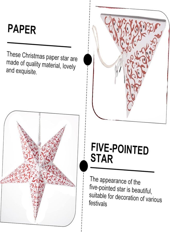 PartySanthe Christmas Decorative Star, Beautiful Decorative Hanging Star for Xmas, Christmas Stars Hanging Outdoor 1 Pcs - Image 1