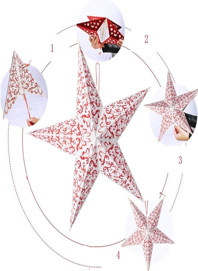 PartySanthe Christmas Decorative Star, Beautiful Decorative Hanging Star for Xmas, Christmas Stars Hanging Outdoor 1 Pcs - Image 3