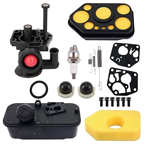 TPCABPART 795477 Carburetor with 494406 Fuel Tank for Replaces 795469 794147 699660 794161 498811 498809 498809A Carb with Primer Bulb - Image 1