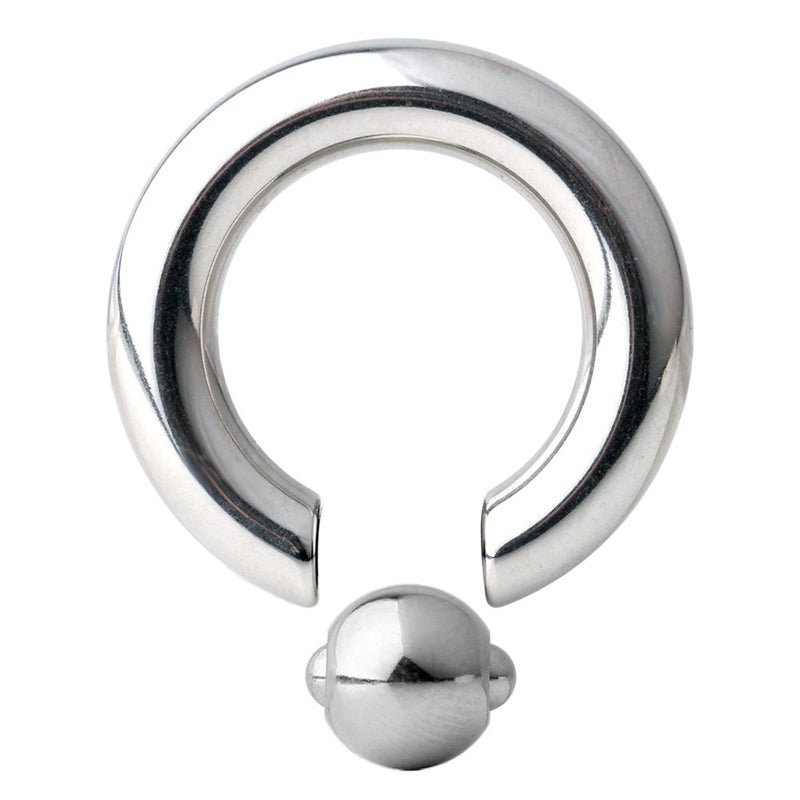 Ruifan 316L Surgical Steel Spring Action Captive Bead Ring CBR 6G 1/2 Inch - Image 3