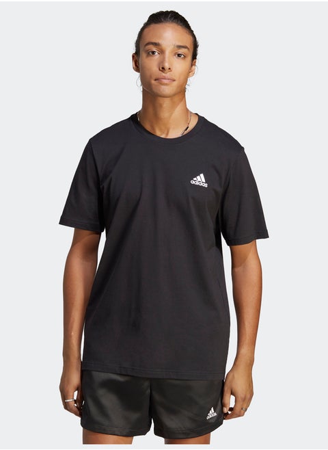Essentials Single Jersey Embroidered Small Logo T-Shirt
