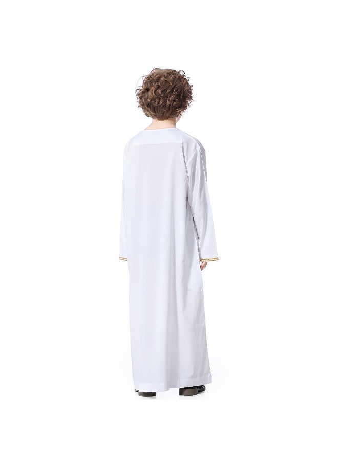 هانيميدو ثوب عربي للأطفال - ثوب مسلم طويل الأكمام للأولاد - ملابس إسلامية للأطفال  - Image 4