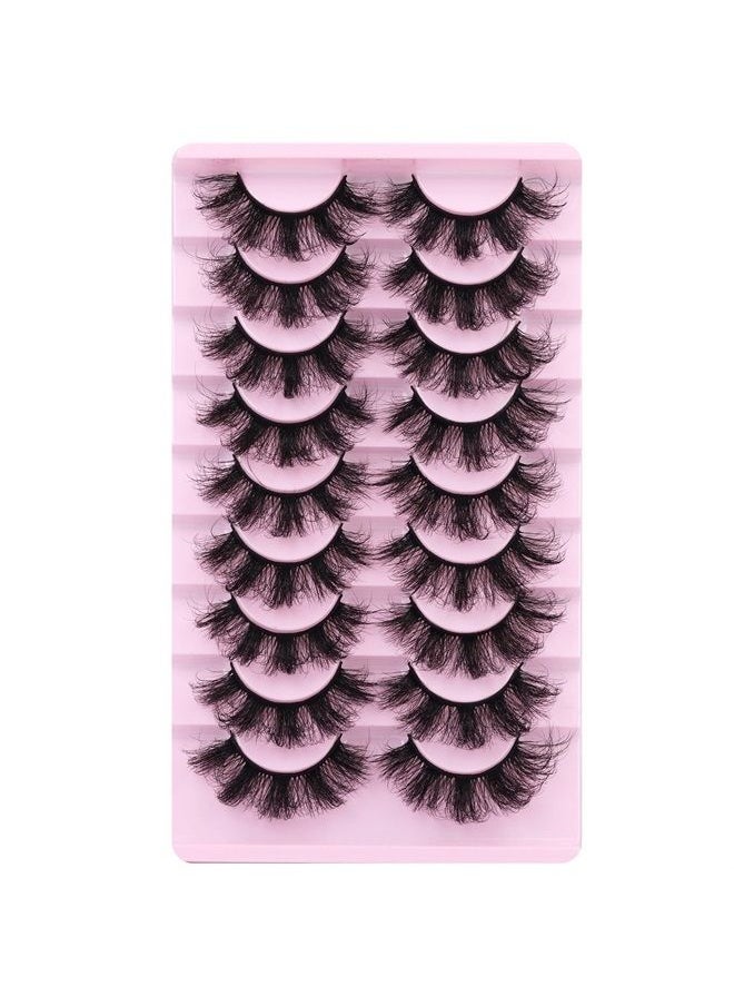 Goddvenus - Mink Lashes Fluffy 20 MM Thick D Curl False Eyelashes Dramatic Long Strip Lashes Pack 6D Curly Wispy Full Fake Eyelashes That Look Like Extension by Goddvenus - Image 1