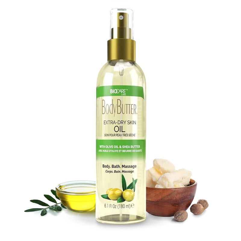 Biocare Skin Renewal Olive Oil Moisturizer for Extra Dry Skin  Nourishing Body Oil with Shea Butter  Vitamin E Soothes  Hydrates 61 oz
