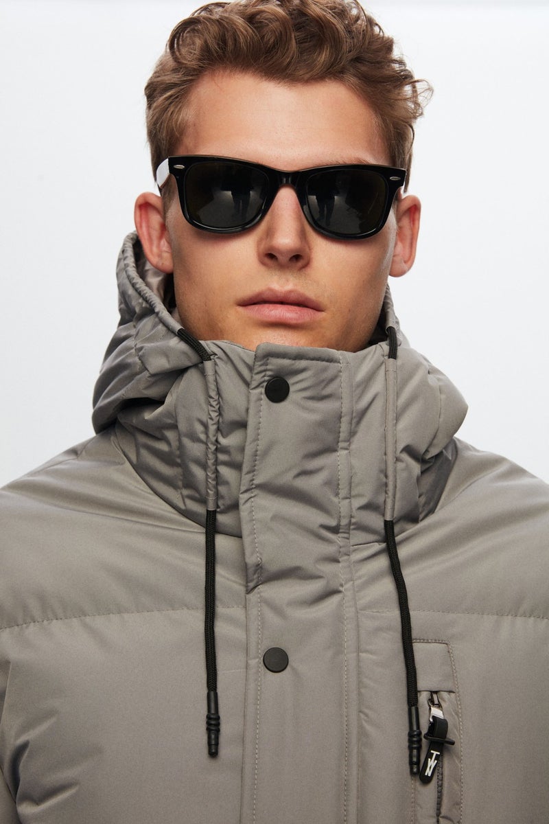 twn Slim Fit Gray Coat 1EC0700030169  - Image 3